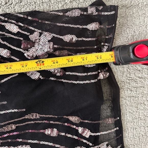 Y2K Haute Monde Black and Silver Sequin Maxi Dress - Picture 7 of 7